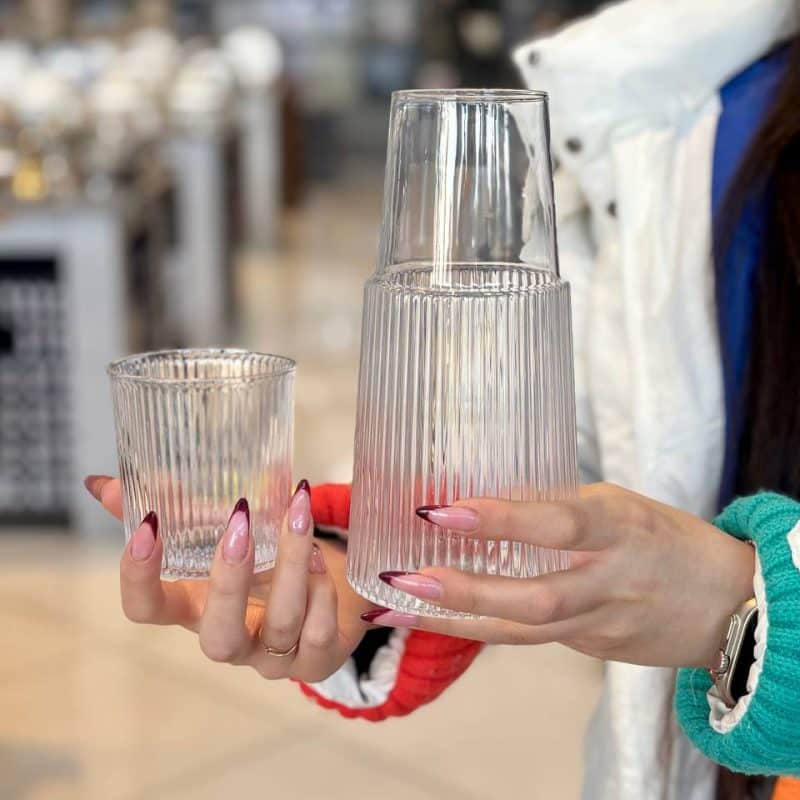 پارچ شب 2 پارچه GLASS WARE