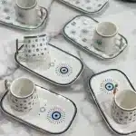 خرید و قیمت ست قهوه خوری مدل چشم نظر آجار ACAR