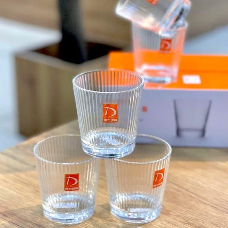 قیمت و خرید نیم لیوان شیاردار DELI GLASS