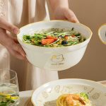 قیمت و خرید کاسه بزرگ طرح گربه وارداتی