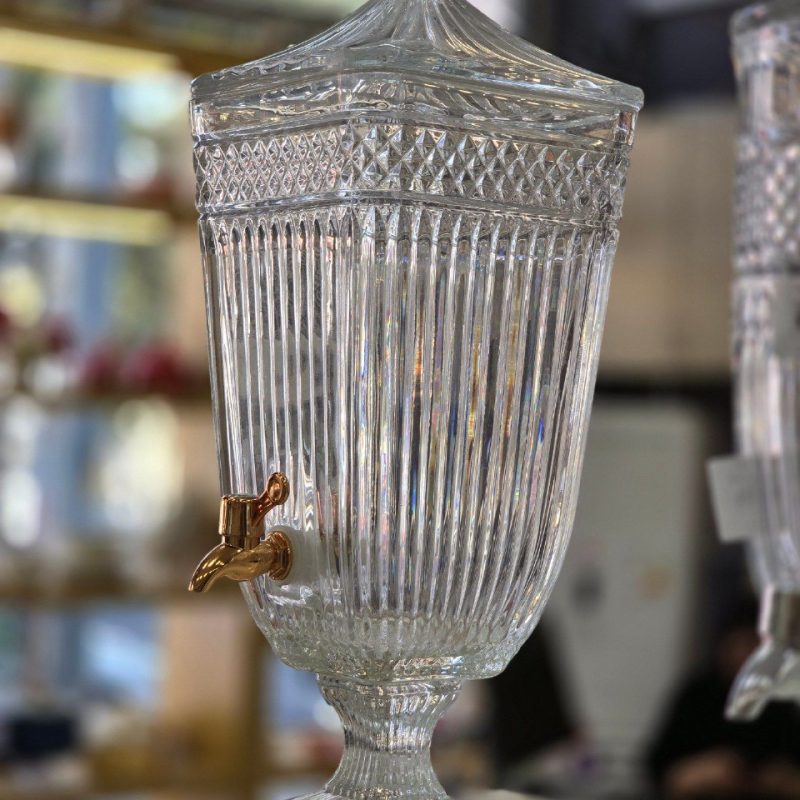 قیمت و خرید کلمن شیشه ای شربت خوری (بلور) وارداتی کد 1660