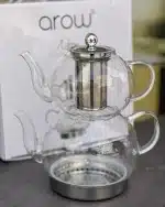 خرید و قیمت کتری قوری پیرکس کف استیل AROW