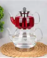 خرید و قیمت کتری قوری پیرکس کف استیل AROW