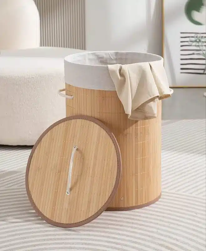 خرید و فیمت سبد حصیری لاندری گرد وارداتی