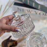 قندان بلور طرح الیسا وارداتی