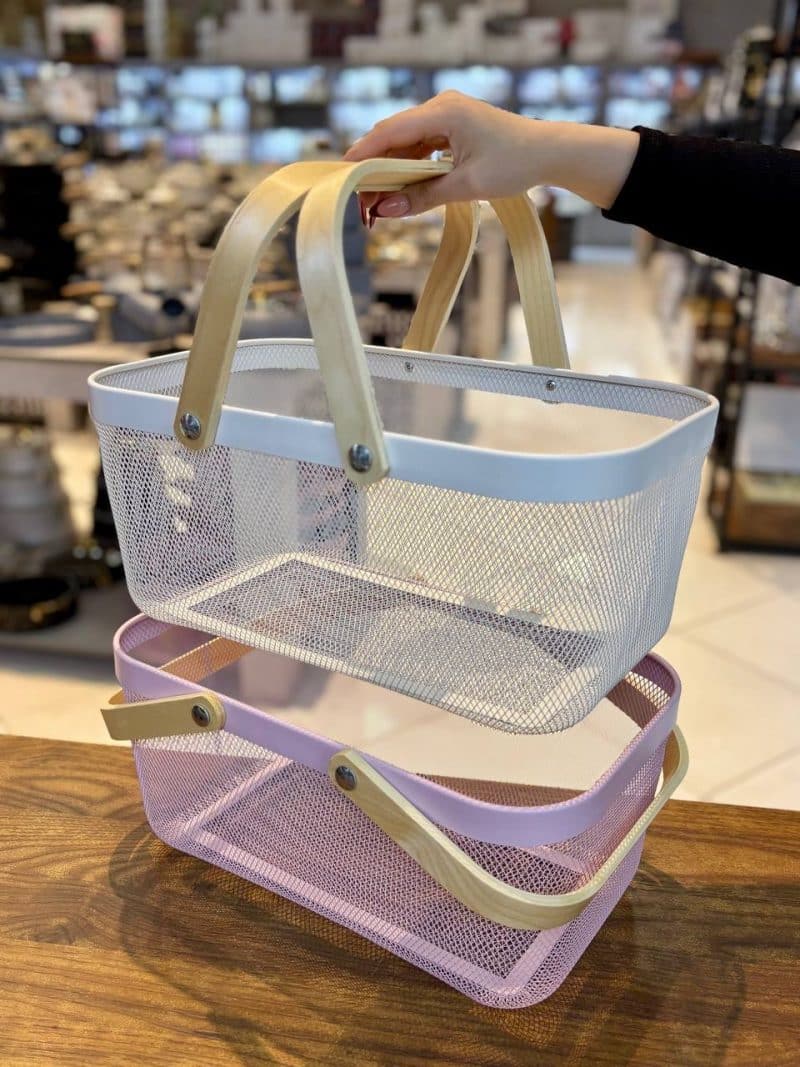 سبد فلزی همه کاره مستطیل طرح ikea