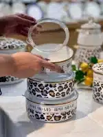 ظرف نگهدارنده لعابی 3 تایی آجار ACAR