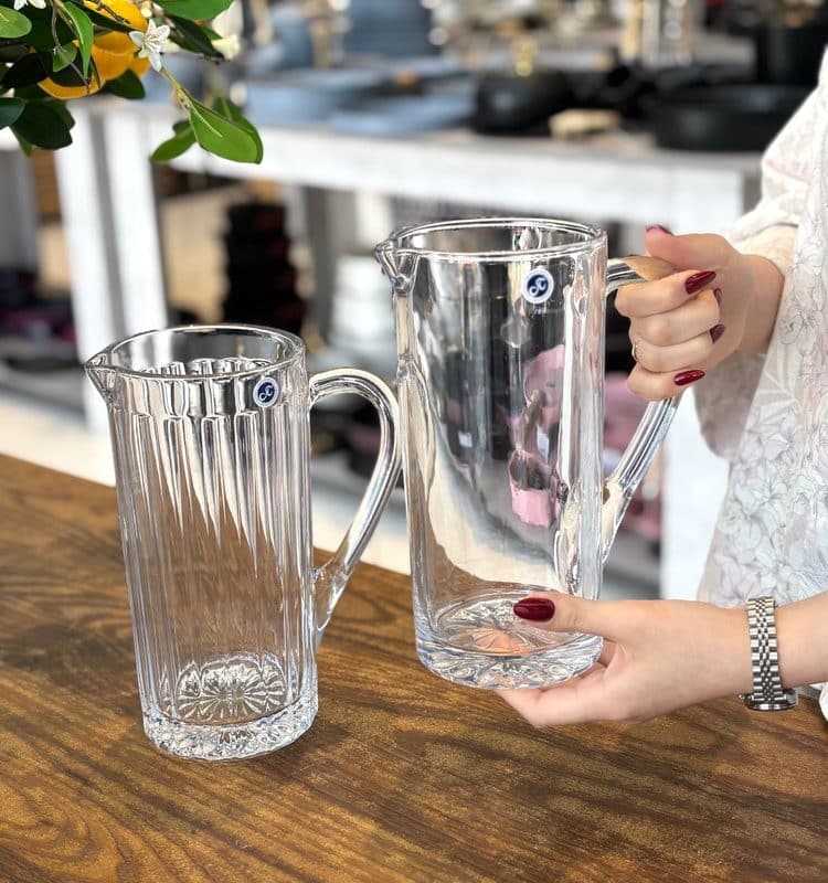 پارچ استوانه ای بلور کریستالین JT GLASS