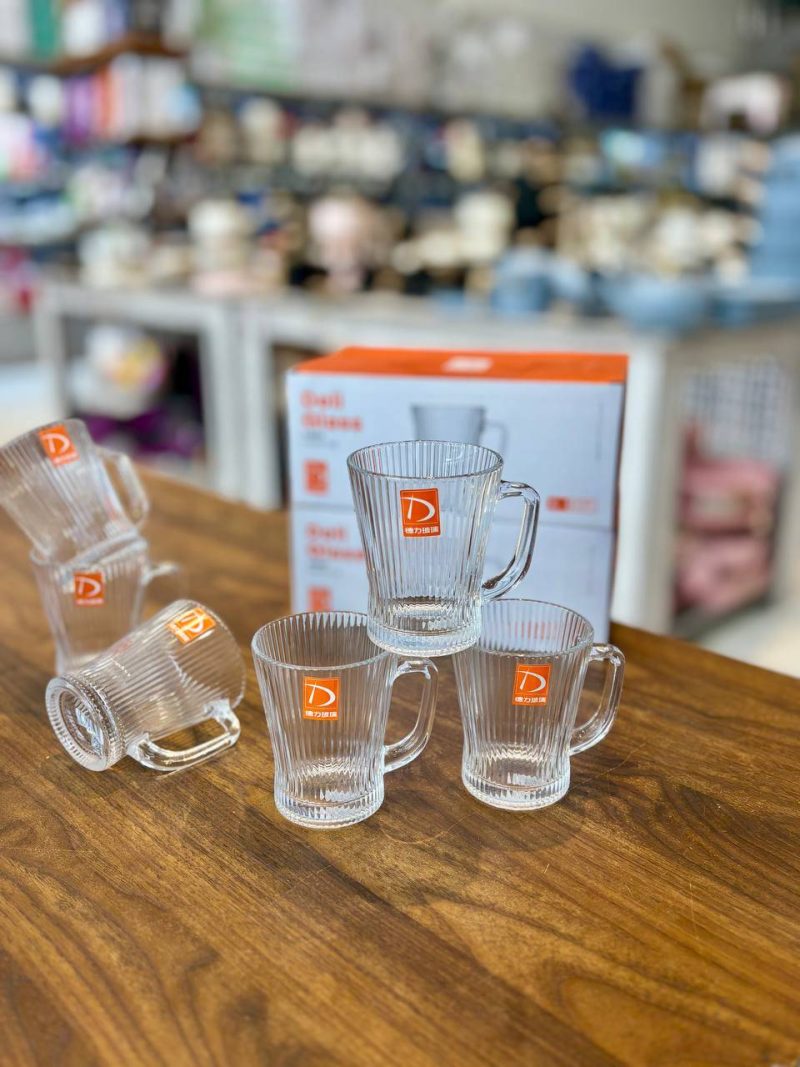 ماگ شیاردار بلور دلی گلس DELI GLASS