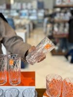 لیوان و نیم لیوان طرح لوزی دلی گلس DELI GLASS