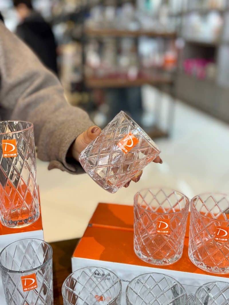 لیوان و نیم لیوان طرح لوزی دلی گلس DELI GLASS