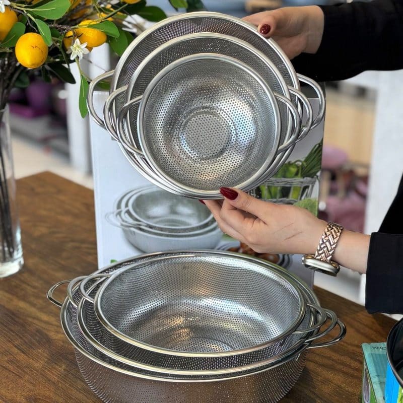 ست آبکش استیل 6 تایی IMPERIAL BASKET