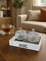 قندان بلور طرحدار وارداتی