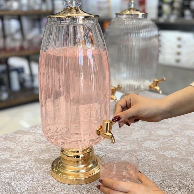 کلمن شیشه ای پایه دار Glass Ware