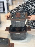 خرید سرویس قابلمه 10 پارچه vicalina مربع وارداتی