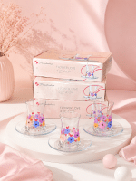 خرید استکان نعلبکی طرح FLOWER LOVE برند پاشاباغچه