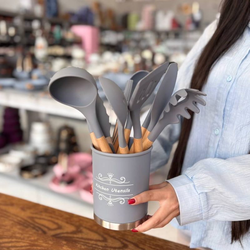 قیمت ست کامل ابزار آشپزخانه 12 پارچه Utensil Set وارداتی